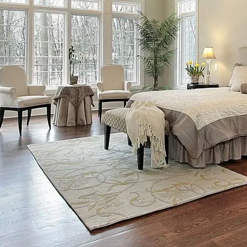 Area Rug in a cozy Raleigh home